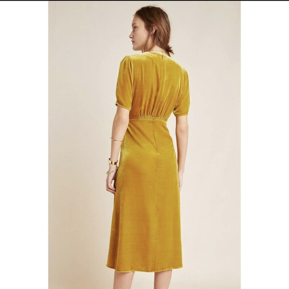 NWT Anthropologie x Katchel Velvet Midi - Picture 2 of 9